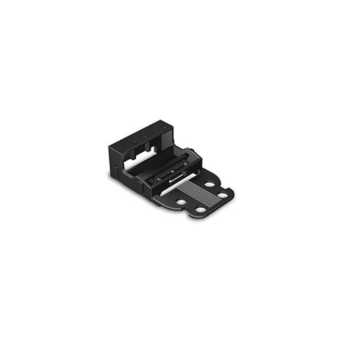 Mounting Carrier - For 5-Conductor Terminal Blocks - 221 Series - 4 Mm² - With Snap-In Mounting Foot For Vertical Mounting - Black Mounting Carrier - For 5-Conductor Terminal Blocks - 221 Series - 4 Mm² - With Snap-In Mounting Foot For Vertical Mounting - Black von Perel