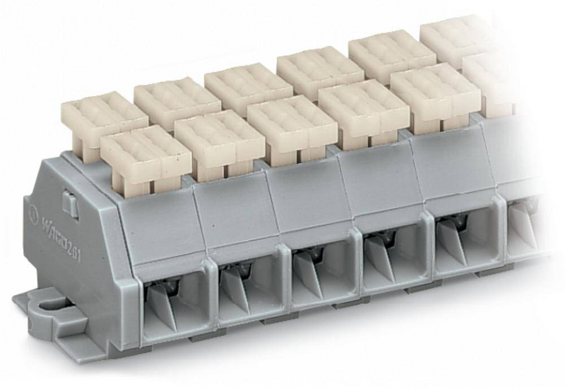 Wago 261 206/342 000 Klemmenleiste 10 Mm Zugfeder  Grau 50 St. Reihenklemmen B-Ware von Wago