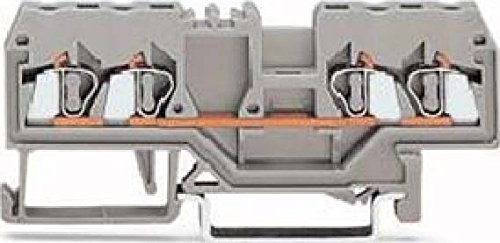 WAGO 280-833 Durchgangsklemme 5mm Zugfeder Belegung: L Grau 1 Stück von WAGO