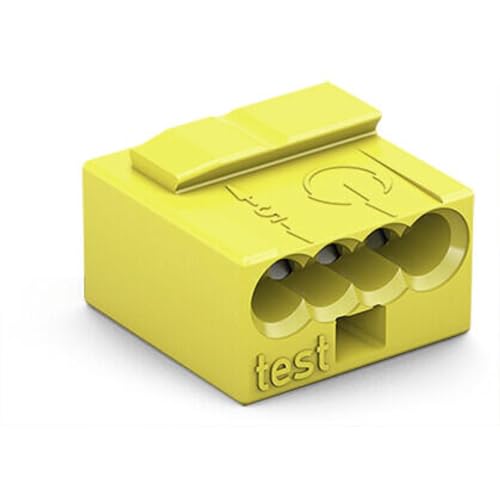 WAGO® Micro-Verbindungsdosenklemme, 4-Leiter, gelb, 243-504 (100 Stück) von Wago