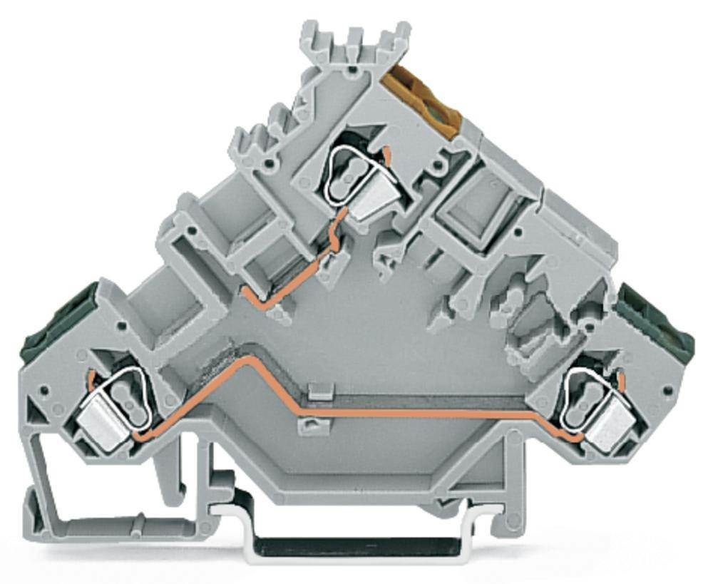 Wago Aktorenklemme Initiatorklemme Klemme 5 Mm Zugfeder Belegung: L Grau 50 St.  B-Ware von Wago
