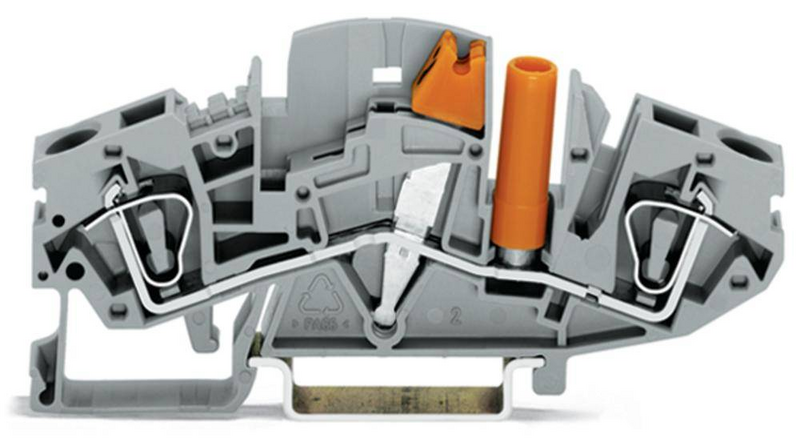 Wago Trennklemme Verbindungsklemme 282 811 Zugfeder Belegung L Grau 8 Mm 20 St B-Ware von Wago