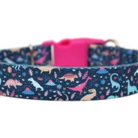 Dinosaurier Hundehalsband 2, 5 cm Dino Hunde Halsband von Wagologie