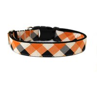 Halloween Hundehalsband Kariert von Wagologie