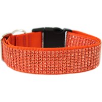 strassstein Hundehalsband 3/4 ""Oder 1, 5" Orange Hundehalsband." von Wagologie