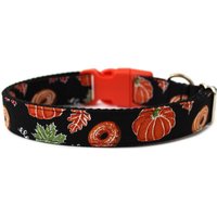 Pumpkin Hundehalsband 2, 5 cm Herbst Donut von Wagologie