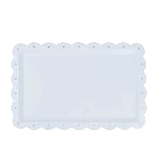 Wagoodter 3-stufiger Dessert Stand Cupcake Stand Obst Candy Display Tischständer für Hochzeit Home Geburtstag Tea Party Dekoration (Weißer Teller) von Wagoodter