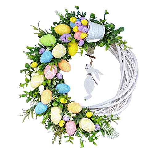 Ostern Blumenkranz Deko,Acryl Ostern Deko Hase Türkranz Deko,Haustür Willkommens Kranz Deko zum Aufhängen,Simulationsgirlande Türkranz Ganzjährig Türdekoration,Frühlingsdekoration (A, One Size) Ostern Blumenkranz Deko,Acryl Ostern Deko Hase Türkranz Deko,Haustür Willkommens Kranz Deko zum Aufhängen,Simulationsgirlande Türkranz Ganzjährig Türdekoration,Frühlingsdekoration (A, One Size) von Wahuan
