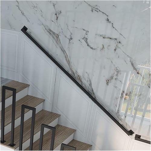 Handläufe, Treppen, Handläufe, Wandstützen, Treppenhandläufe for den Innenbereich(Black,150cm) von WaiDXn