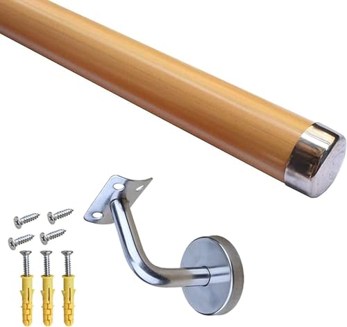 WaiDXn Handläufe, an der Wand montierte Treppenhandläufe, Hochleistungs-Treppenhandläufe for Verandastufen im Freien(Gold,200cm) von WaiDXn