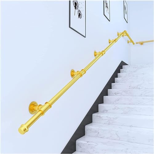 WaiDXn Handläufe for ältere Menschen/Kinder/Behinderte/Schwangere Frauen. Die Handläufe Werden von geschmiedeten Eisengeländern getragen(Gold,400cm) von WaiDXn