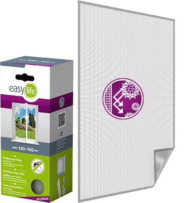 Waidmeister IS-Pollenschutz-Gewebe Fenster 130 x 150 cm anthrazit ALLERGICpro mit Klettband von Waidmeister