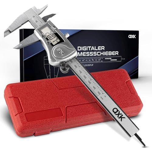 Waidmeister Messschieber Digitale 0-150mm/0-6 Zoll, Hochpräzise Edelstahl Schieblehre, Elektronischer Digitaler Schieblehre, Messschieber, IP 54, LED-Anzeige, Haushalt und Industrie von Waidmeister