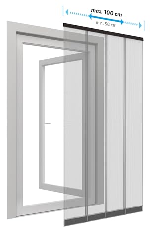 Waidmeister Premium Insektenschutz-Vorhang - 100x220 cm - Teleskop-Lamellenvorhang für Türen mit Fliegengitter kein sägen oder bohren erforderlich! Waidmeister Premium Insektenschutz-Vorhang - 100x220 cm - Teleskop-Lamellenvorhang für Türen mit Fliegengitter kein sägen oder bohren erforderlich! von Waidmeister