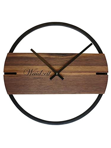 Waidzeit WNW04 Wanduhr Novum Walnuss Uhr Analog von Waidzeit