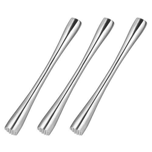 Waiecne 3X Cocktail Muddler Rostfreier Stahl Zitronen Stampfer Cocktail Muddler Eisstampfer für Gewürz EIS Riegel Werkzeuge 26 cm Waiecne 3X Cocktail Muddler Rostfreier Stahl Zitronen Stampfer Cocktail Muddler Eisstampfer für Gewürz EIS Riegel Werkzeuge 26 cm von Waiecne