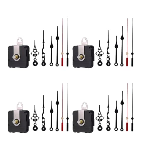 Waiecne 4-Teiliges DIY-Spindelzeiger-Set mit Geräuschlosem Uhrwerk, Reparaturwerkzeug, Teile für die Wand, Quarzwerk, Uhrzubehör Waiecne 4-Teiliges DIY-Spindelzeiger-Set mit Geräuschlosem Uhrwerk, Reparaturwerkzeug, Teile für die Wand, Quarzwerk, Uhrzubehör von Waiecne