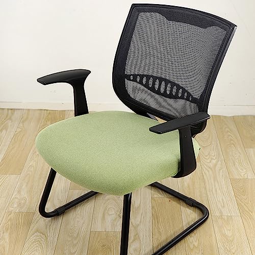 Elastischer Kissenbezug für Bürostuhl, hochdehnbarer Stuhlbezug, rutschfest, All-Inclusive-Stuhlbezug, abnehmbar, waschbar (2 Stück, Grün A) von Waigg Kii