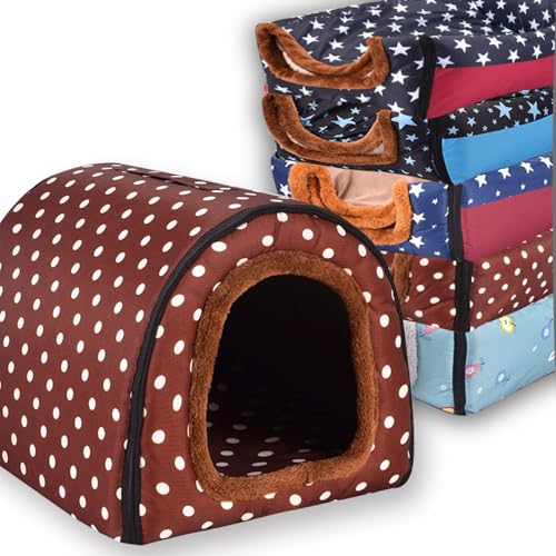 Extra großes Hundebett, 2-in-1-Haustierhöhle, wasserdicht, luxuriös, beruhigendes Hundehaus, Katzenzelt, Bett mit abnehmbarem weichem Kissen, rutschfester Boden, Outdoor-Hundebetten (K,60 x 48 x 42 Extra großes Hundebett, 2-in-1-Haustierhöhle, wasserdicht, luxuriös, beruhigendes Hundehaus, Katzenzelt, Bett mit abnehmbarem weichem Kissen, rutschfester Boden, Outdoor-Hundebetten (K,60 x 48 x 42 von Waigg Kii