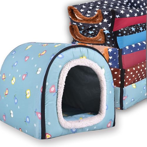 Extra großes Hundebett, 2-in-1-Haustierhöhle, wasserdicht, luxuriös, beruhigendes Hundehaus, Katzenzelt, Bett mit herausnehmbarem, weichem Kissen, rutschfester Boden, Outdoor-Hundebetten (L x L x L x Extra großes Hundebett, 2-in-1-Haustierhöhle, wasserdicht, luxuriös, beruhigendes Hundehaus, Katzenzelt, Bett mit herausnehmbarem, weichem Kissen, rutschfester Boden, Outdoor-Hundebetten (L x L x L x von Waigg Kii