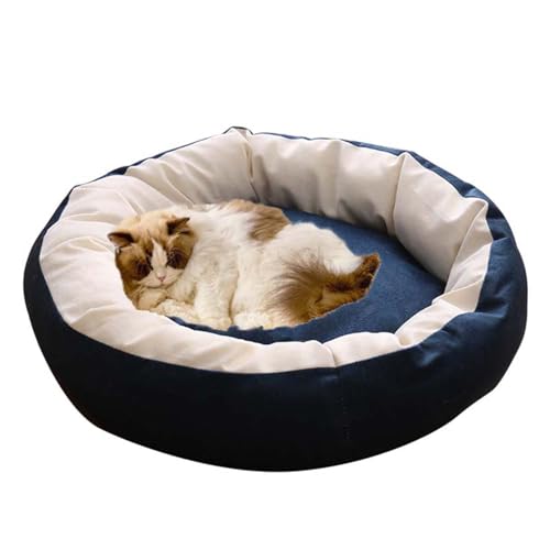 Katzenbetten für den Innenbereich, rund, beruhigendes Hundebett, Sofa, orthopädische Katzenhöhle, Hochbett für Kätzchen, Welpen, kleine Hunde, waschbar, D, 40 cm Katzenbetten für den Innenbereich, rund, beruhigendes Hundebett, Sofa, orthopädische Katzenhöhle, Hochbett für Kätzchen, Welpen, kleine Hunde, waschbar, D, 40 cm von Waigg Kii
