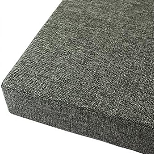 Sitzkissen für drinnen und draußen, dick, 5/8/10 cm, quadratisch, 40 cm, 45 cm, waschbar, Stuhlkissen (dunkelgrau, 45 x 45 x 8 cm) von Waigg Kii