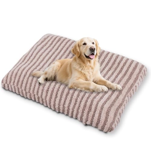Waigg Kii Großes ultimatives Hundebett mit abnehmbarem Bezug, waschbar, beruhigendes Haustierkissen, Anti-Angst, Hundebett für den Innenbereich, Katzenmatte, rutschfeste Unterseite (Braun, L 65 x 45 Waigg Kii Großes ultimatives Hundebett mit abnehmbarem Bezug, waschbar, beruhigendes Haustierkissen, Anti-Angst, Hundebett für den Innenbereich, Katzenmatte, rutschfeste Unterseite (Braun, L 65 x 45 von Waigg Kii
