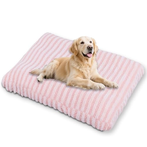 Waigg Kii Großes ultimatives Hundebett mit abnehmbarem Bezug, waschbar, beruhigendes Haustierkissen, Anti-Angst, Hundebett für den Innenbereich, Katzenmatte, rutschfeste Unterseite (Rosa, L 65 x 45 cm Waigg Kii Großes ultimatives Hundebett mit abnehmbarem Bezug, waschbar, beruhigendes Haustierkissen, Anti-Angst, Hundebett für den Innenbereich, Katzenmatte, rutschfeste Unterseite (Rosa, L 65 x 45 cm von Waigg Kii