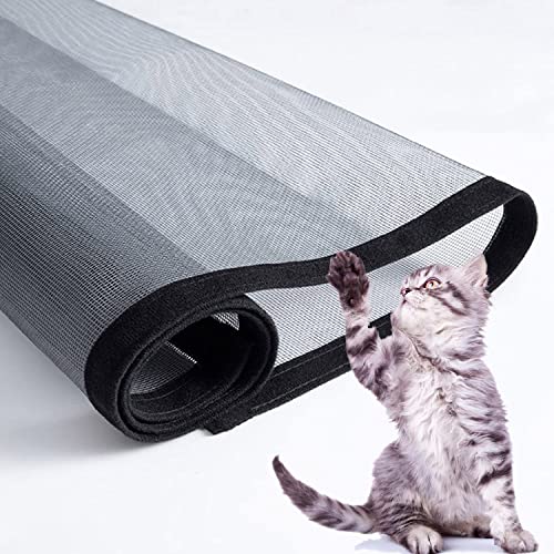 Waigg Kii Katzen-Balkonnetz, Fliegengitter, Anti-Moskitonetz, Fensterbarriere für Katzen-Sicherheitsnetz, Katzenfensterschutz, staubdichtes Fensternetz (100 x 140 cm) von Waigg Kii