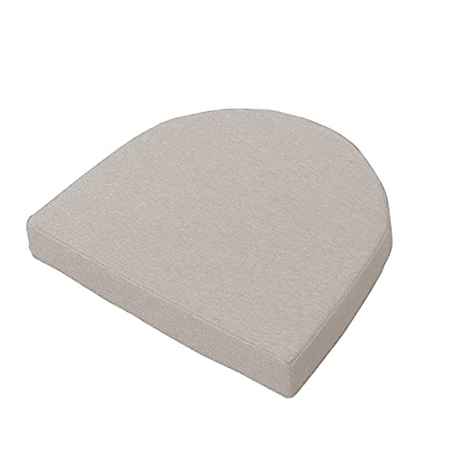 Waigg Kii Sitzkissen für den Innenbereich, U-förmig, 4/5 cm dick, Stuhlkissen, rutschfest, für Zuhause, Küche, Büro (45 x 45 x 5 cm, Beige) von Waigg Kii