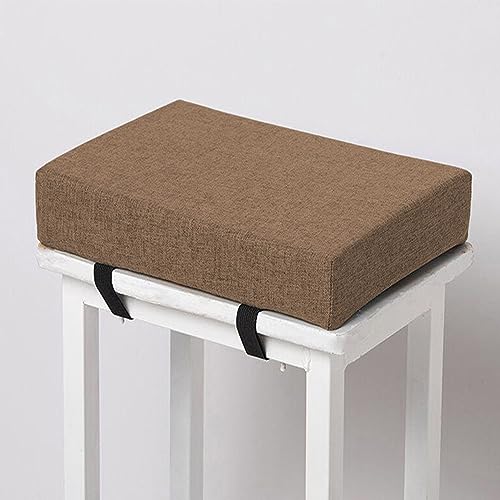 Waigg Kii Stuhl Sitzkissen rutschfest Esszimmerstuhl Pads Kissen, Lange Stuhl Stuhl Hocker Sitzkissen waschbar Stuhl Pads für Haus Garten Büro (30x40x5cm,Braun) von Waigg Kii