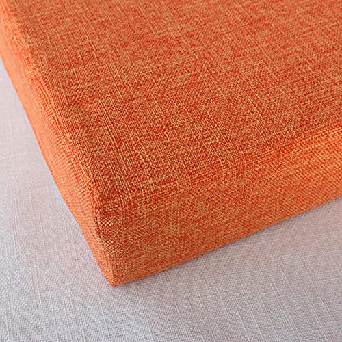 Waigg Kii Stuhlkissen, 45 x 45 cm, 50 x 50 cm, gepolstert, Stuhlkissen, Innen-/Außenbereich, Esszimmer, Garten (50 x 50 x 50 cm, Orange) von Waigg Kii