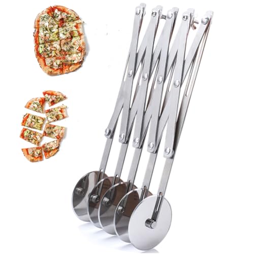 5 Räder Pizzaschneider Mehrrunder Teigschneider Roller Edelstahl justierbar Kuchenteiler Mehrrund-Pizzaschneider aus Edelstahl, zum Küchenbacken (5 Wheel) 5 Räder Pizzaschneider Mehrrunder Teigschneider Roller Edelstahl justierbar Kuchenteiler Mehrrund-Pizzaschneider aus Edelstahl, zum Küchenbacken (5 Wheel) von Wailicop