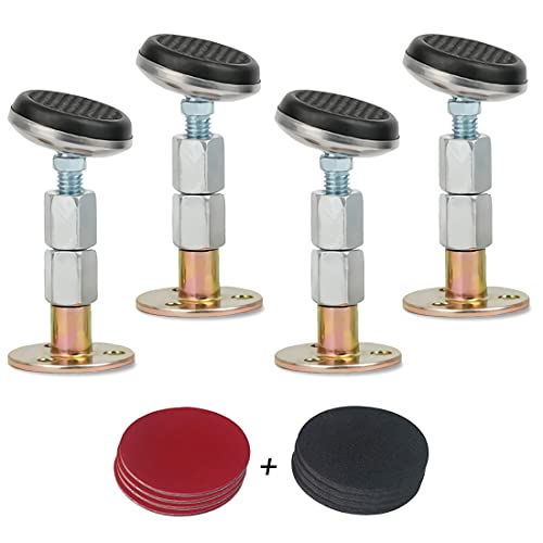 Bettrahmen Anti Shake Werkzeug Verstellbarer Kopfteil Stopper Teleskopstütze Stabilisator für die Raumwand, Bett, Schrank, Stuhl, Sofa-Unterstützung (L About(65-92mm)) von Wailicop