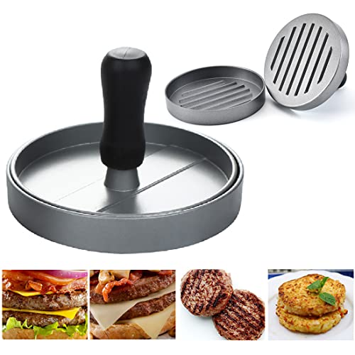 Burgerpresse - Aluminium Antihaft-Patty-Modell FüR Die Zubereitung Von Veggie-Burgern Fleisch-Burgern BBQ Essentials BBQ-Grill ErhäLtlich von Wailicop