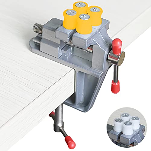 Mini Tisch Schraubstock, kleine Tischklemme Bench Table Vise Drill Press Vice für kleine Arbeiten, Handwerk, Kunst, Fertigung der Schmuck DIY Reparatur Werkzeuge von Wailicop