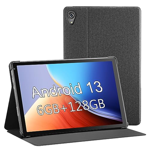 Wainyok Tablet 10.1 Zoll Android 13 : Octa-Core Prozessor 2.0GHz, 6GB RAM 128GB ROM (1TB TF) | 2.4G/5G WiFi, Google GMS Bluetooth5.0 Dual Kameras Grau von Wainyok