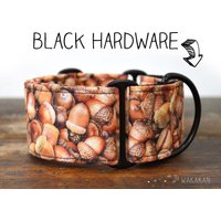 Eicheln Martingale Hundehalsband. Verstellbar, Handgefertigt Aus 100 % Baumwollstoff. Eicheln, Eichhörnchen. Wakakan von Wakakan