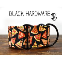 Martingale-Hundehalsband, Modell Pizza. Verstellbar Und Handgefertigt Aus 100 % Baumwollstoff. Fastfood. Wakakan von Wakakan