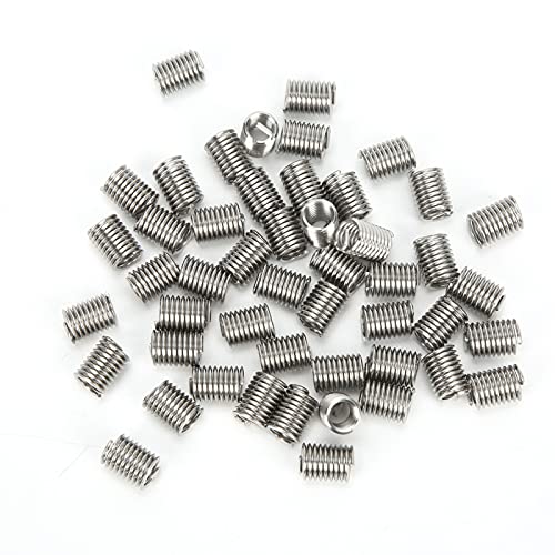 50 Stück Helicoils,Stainless Steel Drahtgewinde Reparatur Einsatz Sortiment Gewindeeinsätze US Standard 5/16in‑18x2D Gewinde Reparieren Werkzeug von Wakects