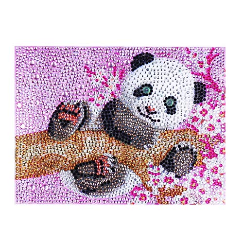 5D Diamant Malerei Kits für Kinder,DIY Full Drill Diamant Malerei Kits Netter Panda,Diamant Painting mit Zubehör und Bild für Erwachsene Kinder Hause Strass von Wakects