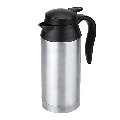 Auto Wasserkocher 12V 120W 750ml Edelstahl Reisewasserkocher Autowasserkocher mit Zigarettenanzünder Tragbarer Reisewasserkocher für Heißes Wasser, Kaffee, Tee von Wakects