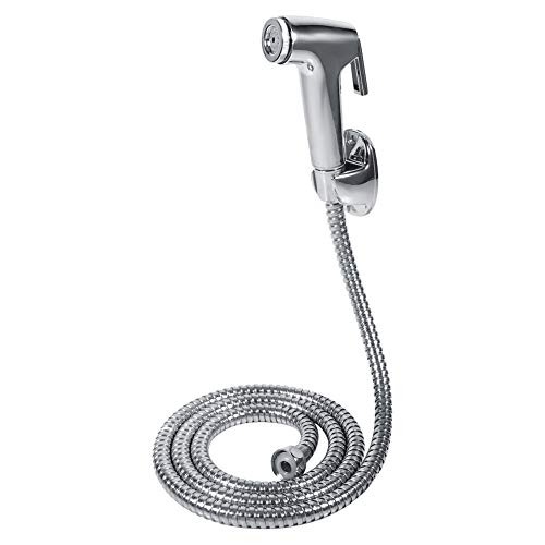 Bidet-Sprüh-Set, multifunktionales Handbrause-Set, WC-Bidet, Dusch-Sprühschlauchhalter, Wandhalterung, 120 cm von Wakects