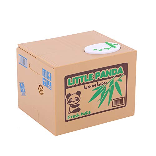 Elektrische Spardose Spielzeug, Elektronische Geldbank für Kinder, Panda-Sparschweine für Kinder Sparschwein, 12 x 10,5 x 9,8 cm von Wakects