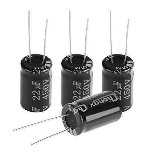 Kondensator Sortiment Kit 20 Stück 450 V Elektrolytkondensatoren 22 uf 105 ℃ lange Kabel axiale elektrolytisch Kondensatoren polarisierte Röhrenverstärker von Wakects