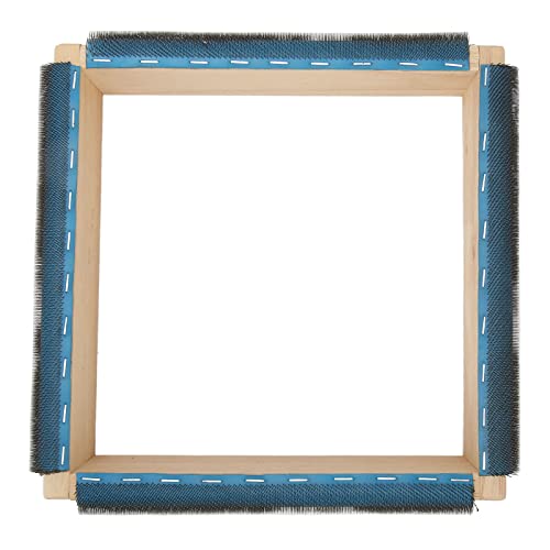Lochnadelrahmen, Tufting-Rahmen, Lochnadel-Teppich, 24,9 Cm (9,8 Zoll), 4 Seiten, Stickstreifenrahmen, Rahmen, Robust, Massivholz, Einfache Montage, Teppich-Hakenrahmen mit von Wakects