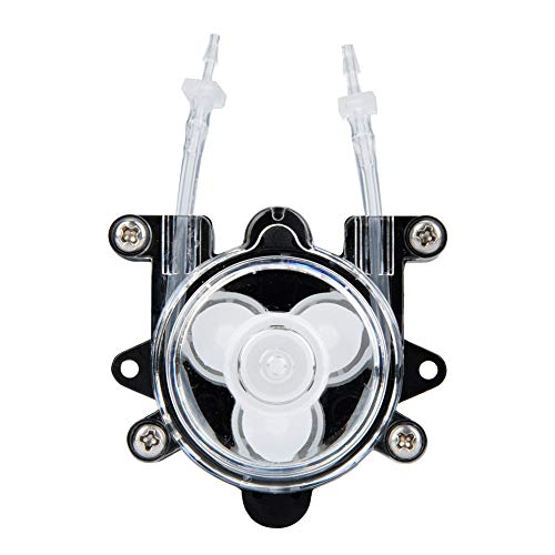 Peristaltikpumpe, Mini-Peristaltikpumpe DC 12 V Peristaltische Flüssigkeitspumpe Bio-Engineering Labor Biochemische Pumpe Mini-Tropfdosierpumpe für Kontrollierten Durchfluss(1 * 3 (Rohr)) von Wakects