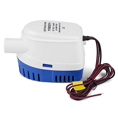 Bückenpumpe, 12 V, 1100 GPH, automatische Bahnpumpe für Boot, Tauchpumpe für Teiche, Schwimmbäder, Spa, Silent von Wakects