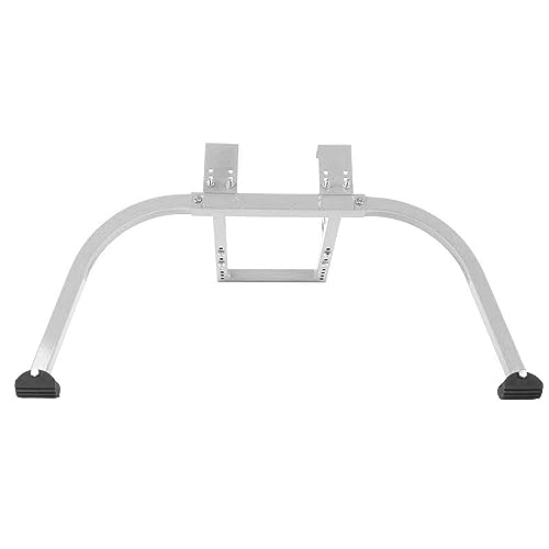 Stabilisator mit Rad, Robuster Leiter-Dachhaken aus Stahl, T-Stange mit Gummigriff, Einfache Einrichtung für die Dachrinnenreinigung, 150KG Bewertung (Silber grau) von Wakects