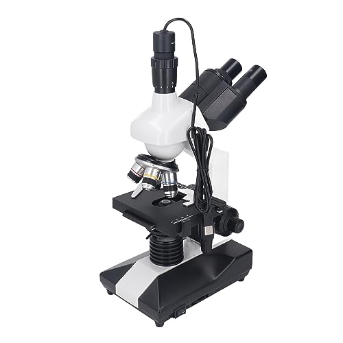 Trinokularmikroskop 40X Bis 5000X mit Elektronischen 5MP-Okularen, Professionelles Biologisches Mikroskop, Zusammengesetztes Trinokularmikroskop für das Labor von Wakects